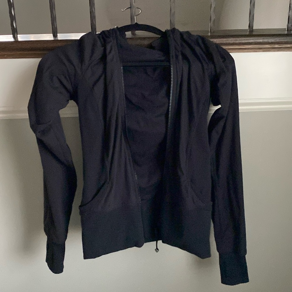 Lululemon athletica black jacket, reversible!